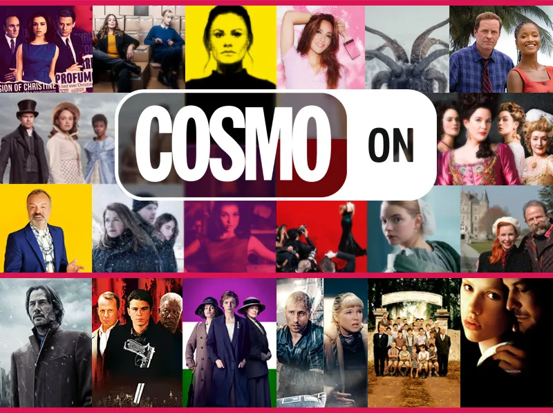 Mosaico de series y películas de Cosmo